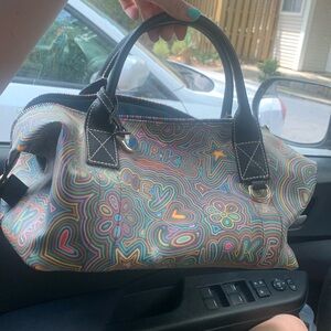 Dooney & Bourke Pride Scribble Rainbow duffel bag, lightly used!